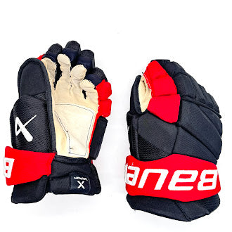 Bauer Vapor Hyperlite - Gant NHL Pro Stock d'occasion - Andrei Svechnikov (noir/rouge) n° 2